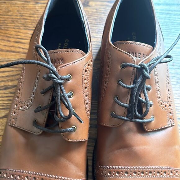 Sawyer Cap Toe Oxford Shoes. Caramel brown. Lace up. Size 10. - Picture 7 of 10